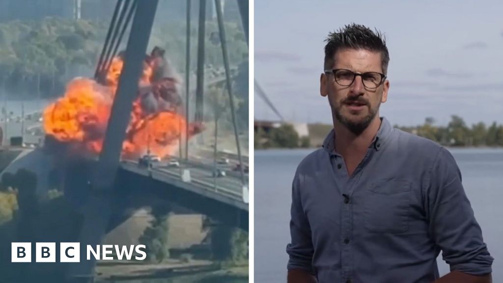 Watch: What we know about Russian strikes on Kyiv bridgesBBC Ukraine correspondent Dan Johnson is near Kyiv's Northern Bridge, which has been hit for the second day in a row.27 mins agoEurope Watch: What we know about Russian strikes on Kyiv bridgesBBC Ukraine correspondent Dan Johnson is near Kyiv's Northern Bridge, which has been hit for the second day in a row.27 mins agoEurope