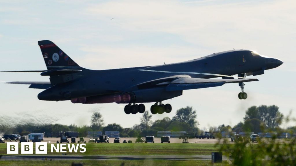 No 10 insists RAF Fairford is safe after US withdraws bombersUS media reported a new threat led to the bombers being removed on Sunday, following an incident near the base last week.59 mins agoUK No 10 insists RAF Fairford is safe after US withdraws bombersUS media reported a new threat led to the bombers being removed on Sunday, following an incident near the base last week.59 mins agoUK