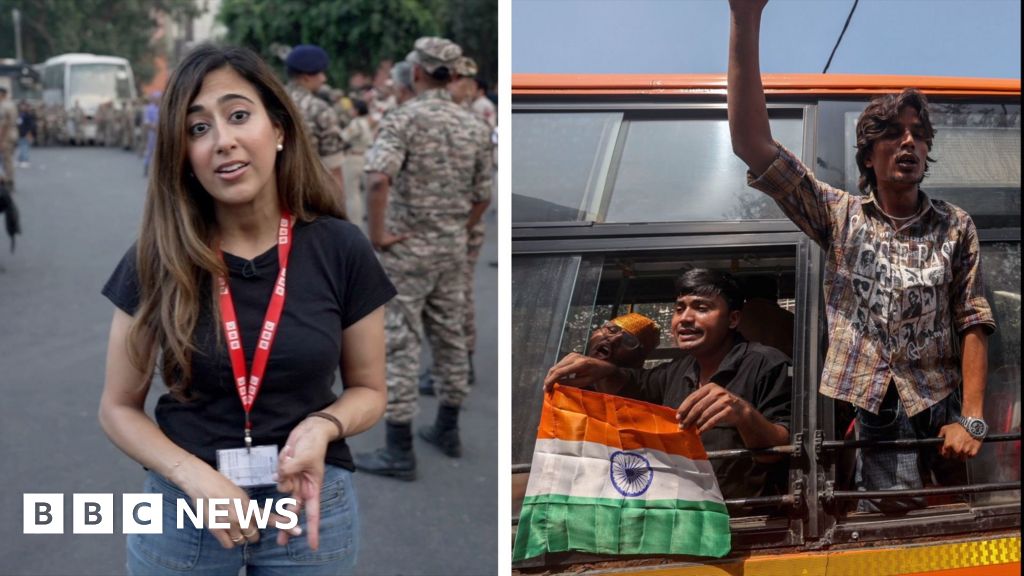 Why have hundreds of 'cockroach' protesters been detained in DelhiThousands of security personnel were deployed in Delhi ahead of the Gen-Z led Cockroach Janta Party protest on Saturday calling for electoral reforms.
18 mins agoIndia Why have hundreds of 'cockroach' protesters been detained in DelhiThousands of security personnel were deployed in Delhi ahead of the Gen-Z led Cockroach Janta Party protest on Saturday calling for electoral reforms.
18 mins agoIndia