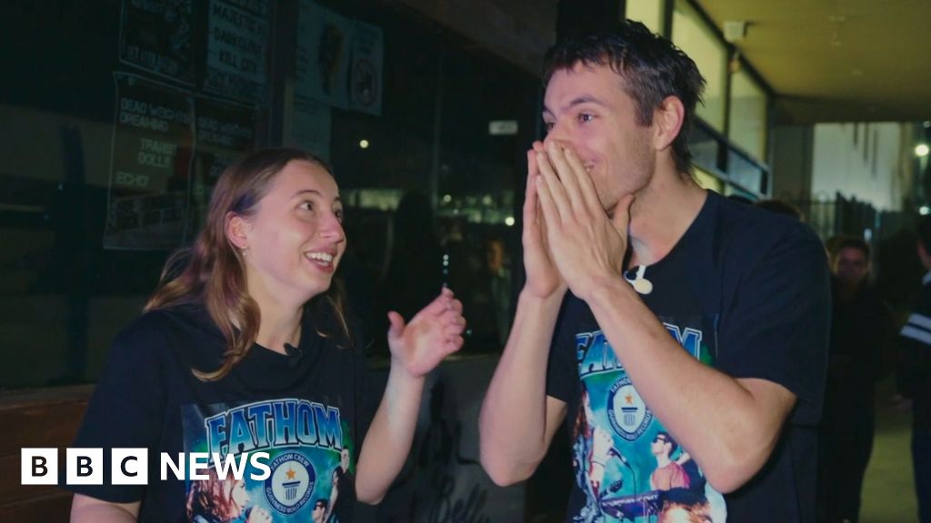 Watch: Australian band breaks world record for most gigs in 12 hoursThe dream rock band called Fathom travelled roughly 700km across Australia by car, helicopter and plane to play nine shows in 12 hours.13 hrs agoAustralia Watch: Australian band breaks world record for most gigs in 12 hoursThe dream rock band called Fathom travelled roughly 700km across Australia by car, helicopter and plane to play nine shows in 12 hours.13 hrs agoAustralia