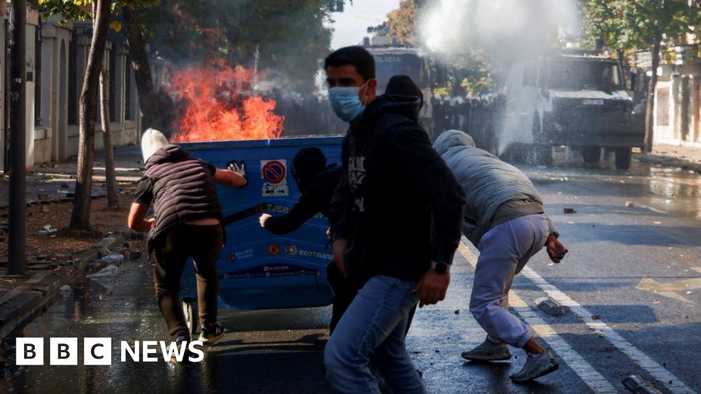 Violent clashes between police and protesters in AlbaniaPolice in Albania's capital Tirana have fired tear gas and water cannons onto crowds protesting against poor education facilities, rising living costs and alleged government corruption.3 hrs agoEurope Violent clashes between police and protesters in AlbaniaPolice in Albania's capital Tirana have fired tear gas and water cannons onto crowds protesting against poor education facilities, rising living costs and alleged government corruption.3 hrs agoEurope