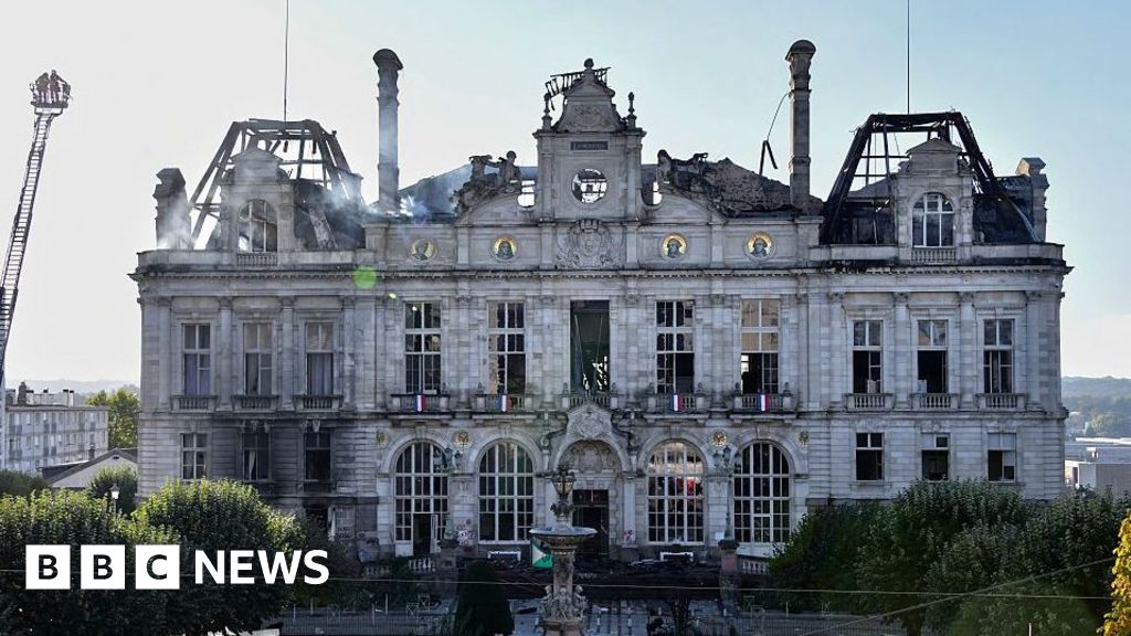 Ruins of Limoges city hall a symbol of France divided by national protestsYounger Limoges residents see the destruction of their town hall as unfortunate collateral damage in a wider movement. For others, the fire was an unacceptable tragedy. 5 hrs agoEurope Ruins of Limoges city hall a symbol of France divided by national protestsYounger Limoges residents see the destruction of their town hall as unfortunate collateral damage in a wider movement. For others, the fire was an unacceptable tragedy. 5 hrs agoEurope