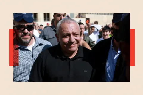 Reuters A front-on picture on Eisenkot, who wears a black shirt
