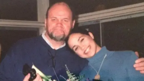 UNKNOWN Undated image shows Thomas Markle with Meghan Markle

