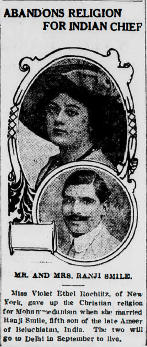Courtesy: Dinyar Patel Mr and Mrs. Ranji Smile - New Haven Union - 1912