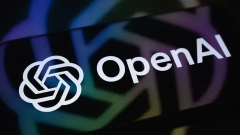 Getty Images OpenAI logo displayed on a smartphone